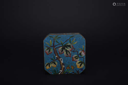 Qing dynasty cloisonne jewelry box