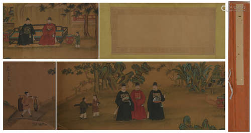 Ming dynasty You qiu's figure hand scroll