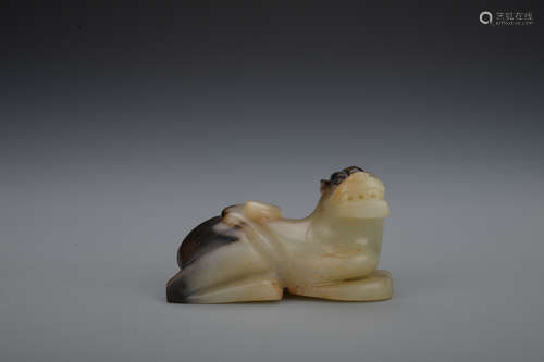 Qing dynasty jade beast ornament