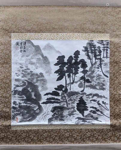 傅益珤 山水 紙本 立軸