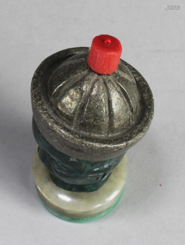 Chinese Nephrite Jade Snuff Bottle