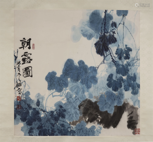 Wang Zhihai Flowers Painting on Paper