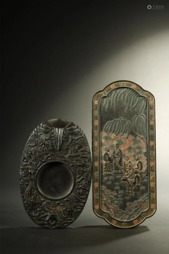 Qing Dynasty, Two Pieces of Ink Sticks