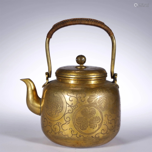 QingDynasty, Gilt Bronze Teapot