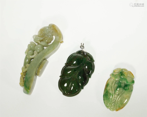Three Pieces of Jadeite
