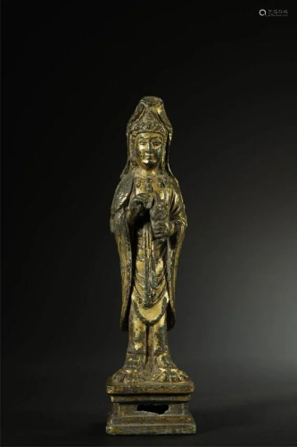 Liao Dynasty, Gilt Bronze Kuan Yin