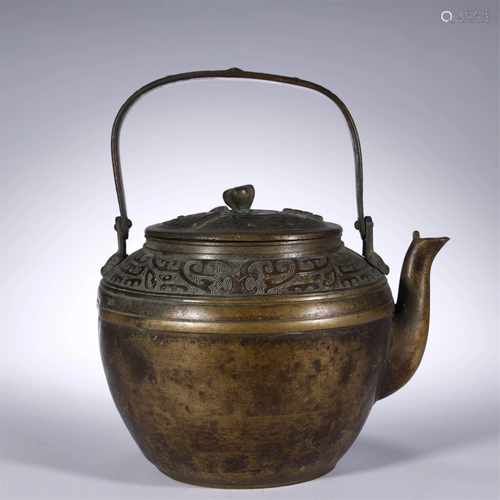 Qing Dynasty,Bronze Teapot