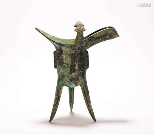 Three Footed Bronze Cup from Zhan