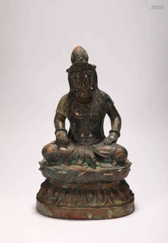 Bronze Avalokitesvara Statue from Tang