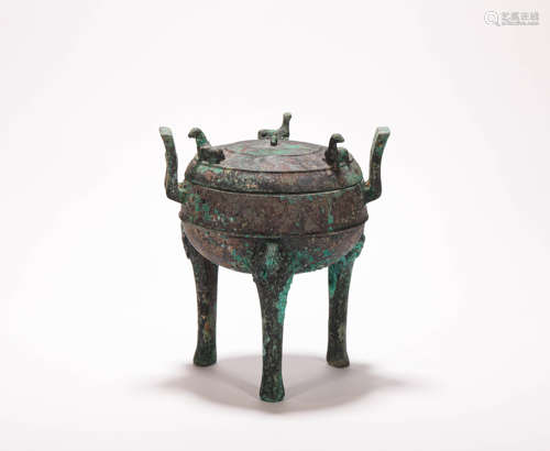 Three Footed Bronze Vessel from Han