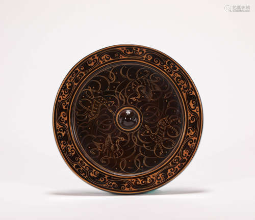 Lacquer Grain Bronze Mirror from Tang