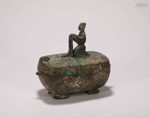Bronze oil Lamp from Han