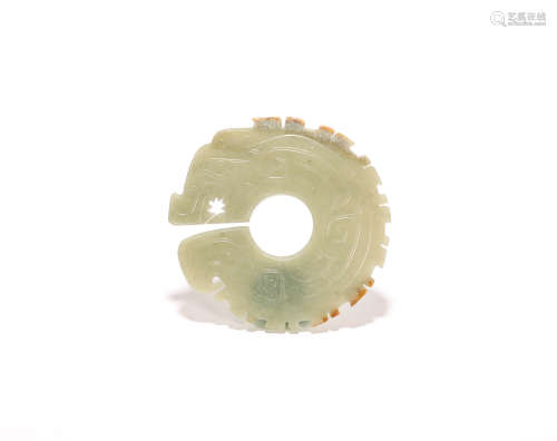 HeTian Jade Spring with two Dragon Grain from Western Zhou