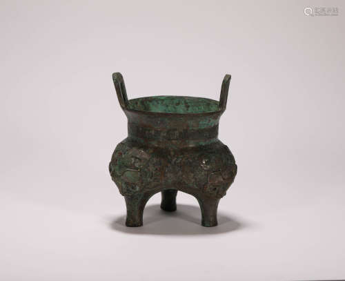Three Footed Bronze Vessel from Han