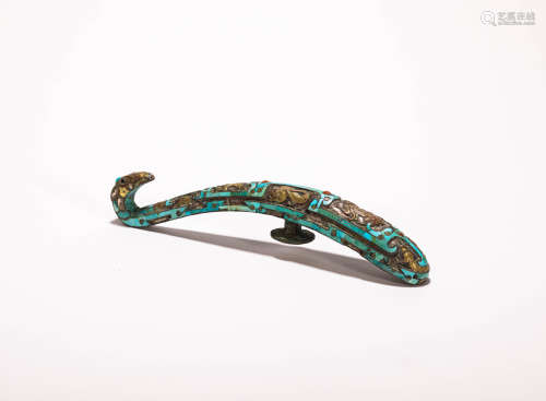 Bronze Tophus Belt Hook from Zhan