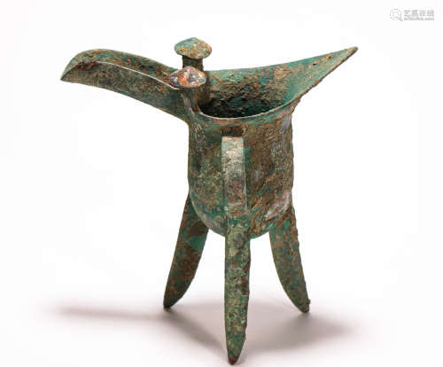 Three Footed Bronze Cup from Zhan