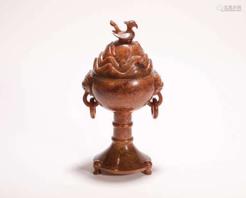 HeTian Jade BoShan Censer from Han