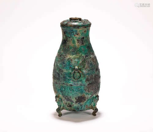 Three Footed Bronze Vessel from Zhan