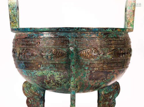 Three footed Bronze vessel from Zhan