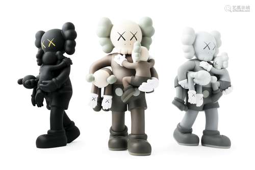 KAWS Clean Slate (三件一组) 彩绘 搪胶