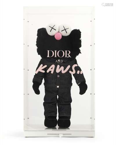 KAWS KAWS x DIOR BFF BLACK PLUSH 聚酯纤维