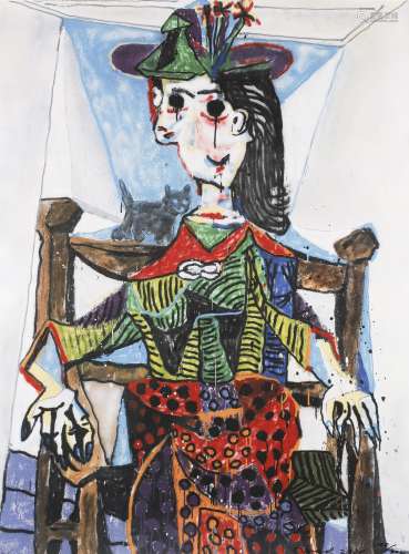 Madsaki 2020 Dora Maar au Chat 2_P 版画 300版