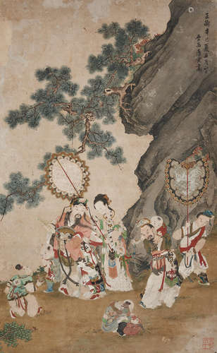 After Tang Yin (1470-1524)  Figure under a Pine Tree