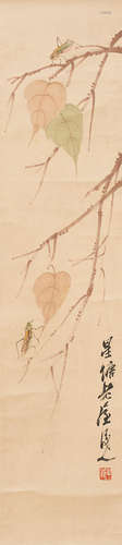 Attributed to Qi Baishi  Grasshoppers