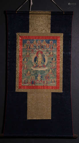 A BAI TARA BUDDHA KUANGCAI THANGKA