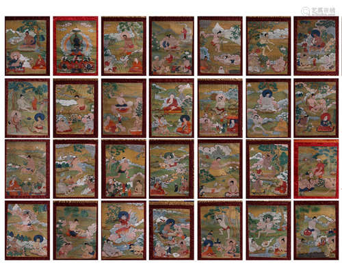 SET OF 29 KUANGCAI THANGKA