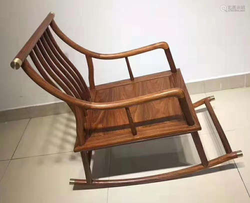 A ZITAN WOOD CHAIR