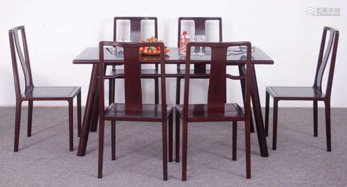 SET OF ZITAN WOOD FURNITURE