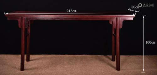 A XIAOYE ZITAN CARVED DESK