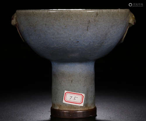 A JUN YAO PRUPLE GLAZE CUP