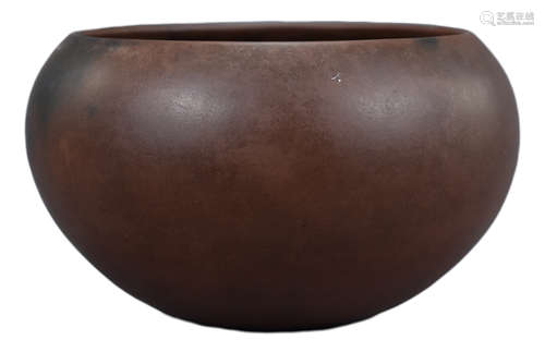 A Chinese Ming Dynasty or later Yixing pottery bowl