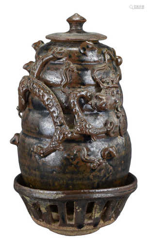 A Chinese Song Dynasty Brown-Glazed Stoneware Jar & Cover with Oxford TL Test