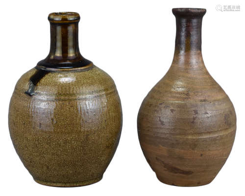 Two Japanese Sake Bottles – Meiji Period (19th Century)