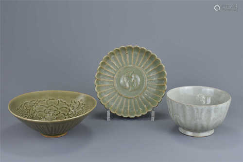 Three Chinese Pottery Bowls