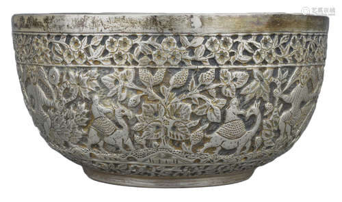 A Fine Chinese Straits Silver Bowl, 19th Century, H.G.Beasley Collection