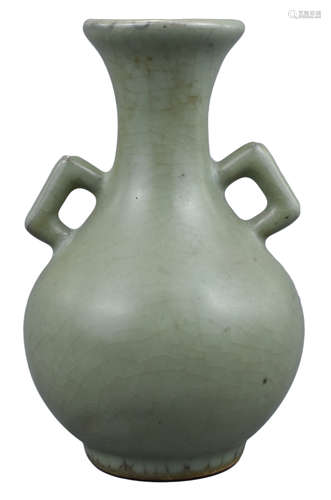 A Chinese Longquan Celadon Bottle Vase