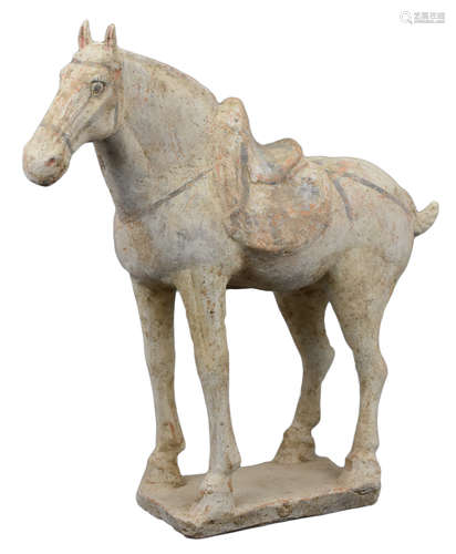 A Chinese Painted Pottery Tang Horse