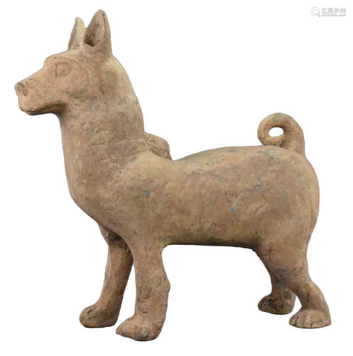 A Large Chinese Han Dynasty Sichuan Pottery Dog