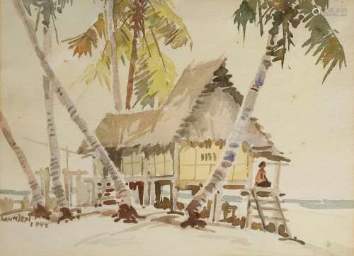 YANG MANSHENG (YONG MUNSEN, MALAYSIA, 1896-1962) PENANG BEACH Three Malaysian paintings, ink and