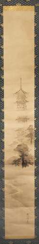 A JAPANESE SCROLL PAINTING, KAKEMONO EDO PERIOD OR LATER, 18TH CENTURY OR LATER In ink on paper,