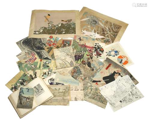 A LARGE COLLECTION OF PAPER EPHEMERA 19TH AND 20TH CENTURY Comprising: a large number of Japanese