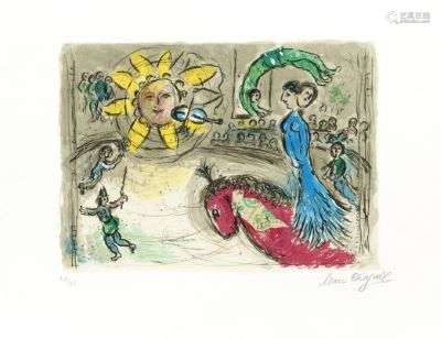 Marc Chagall, Soleil au Cheval Rouge