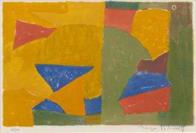 Serge Poliakoff, Composition in yellow, green, blue and red