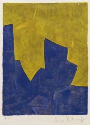 Serge Poliakoff, Composition in blue and yellow
