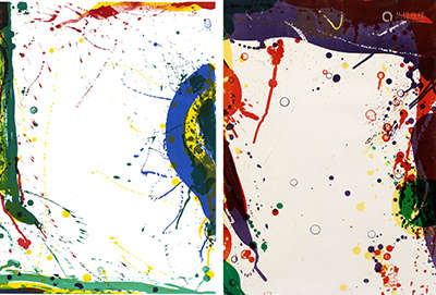 Sam Francis, Untitled, from Michel Waldberg: 'Poèmes dans le ciel'/ Untitled; from 'National Collection of Fine Arts Portfolio'