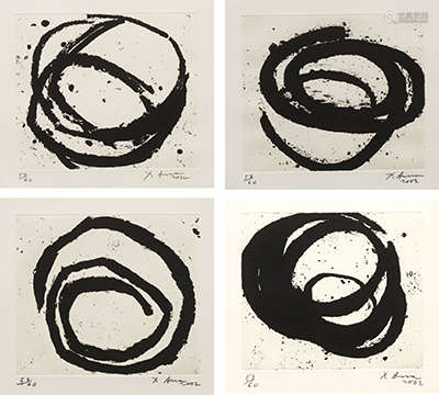 Richard Serra, from 'Venice Notebook 2001', No.6, 7, 9, 17